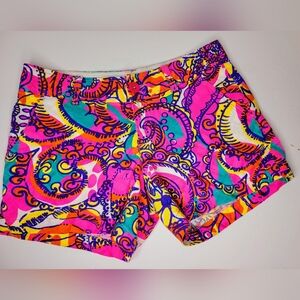 Lilly Pulitzer Callahan Shorts Size O Beach Summer Low Rise Pants, Pink Orange